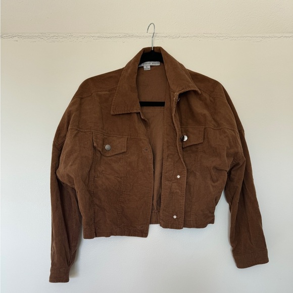 HYFVE Jackets & Blazers - Brown Corduroy Cropped Jacket - Size Small, Never Worn